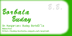 borbala buday business card